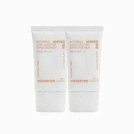 Innisfree Intensive Long Lasting Sunscreen EX 60ml (SPF 50+) 2 pcs / 이니스프리 인텐시브 롱래스팅 선스크린 EX 60ml (SPF 50+) 2개