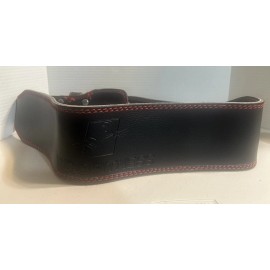 Pro fitness Black Leather  XL Adjustable Work Out Belt