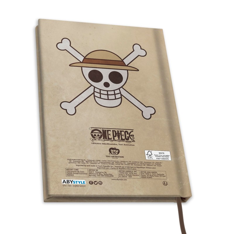 ABYSTYLE - One Piece Notebook A5 Wanted Luffy Wano