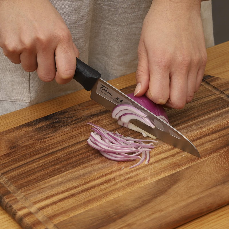 FOREVER 銀チタン 三徳 ディンプル 160mm GHT-16