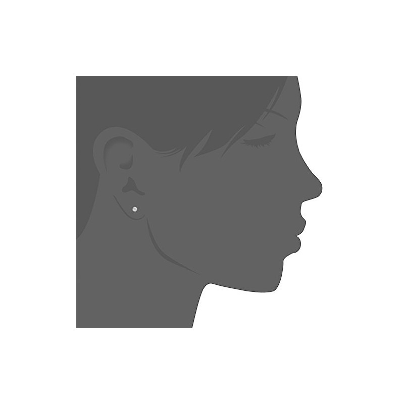 9ct White Gold Earrings – Diamond Cluster Women’s Earrings -