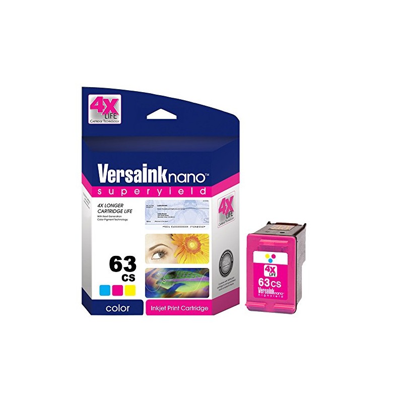 VersaInk-Nano HP 63 MS Black MICR Ink Cartridge for Check