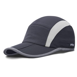 TAGVO Quick Dry Unisex Baseball Cap, Sun Protection Folding Lightweight Sport Running Caps Hat, Breathable Mesh Adjustable Summer Sun Hat, Outdoor Strapback Cap for Hiking Walking Climbing Fishing