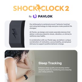 Shock Clock | Budget Silent Alarm Clock | Perfect for Heavy Sleepers | Great for Couples | Wake Up On Time | Vibrating Alarm | Best Alarm for Students