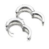 Row_120cc Women's Sterling Silver Ear Hoop Earrings Ear Stud (J)
