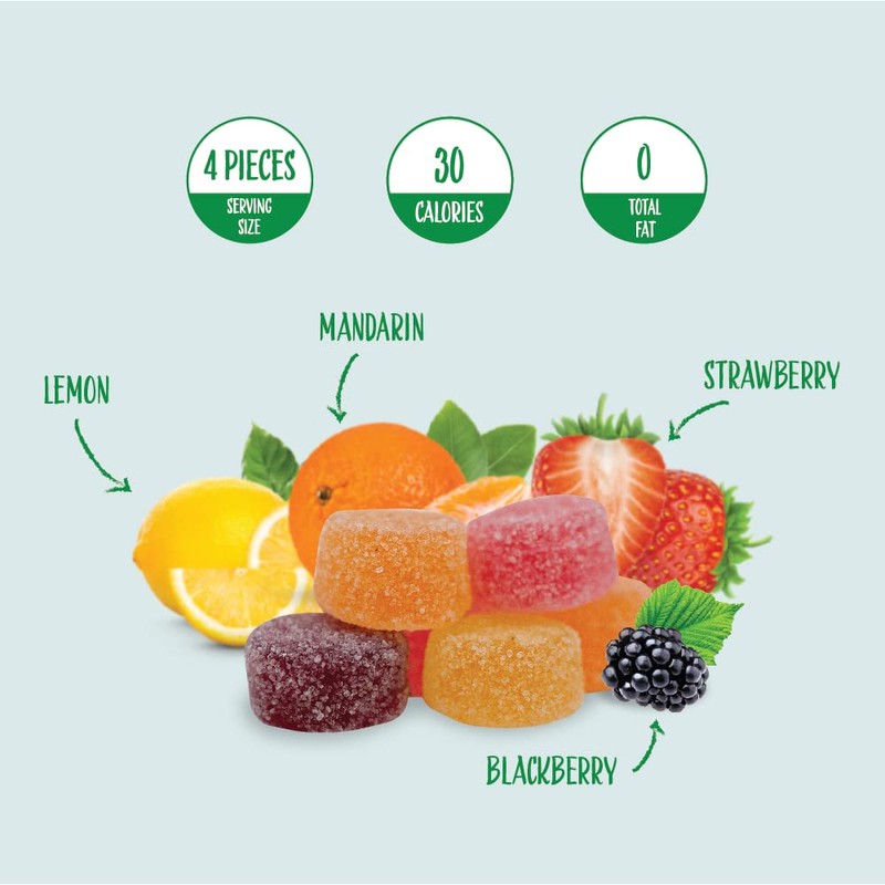 Bonelle Sugar Free Fruit Jelly Candy | 1 Pound Bag