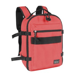 Rangeland Childs Travel Backpack Suitcase Style Lightweight Carry-On Weekender Bag 10L Daypack with Tablet Sleeve and Chest Strap, Coral