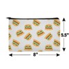 Sassy Pretty Burgers Pattern Makeup Cosmetic Bag Organizer Pouch