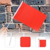 Pack of 12 Mini Plain Red Flags Small Simple Red