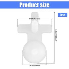 2pcs Replacement Leak Stopper for Thermos Funtainer 16 Oz Stainless Steel Vacuum Insulated Bottle, Spill Stopper Water Bottle Lid Seal Plug Replacement Parts Accessories for Thermos Funtainer