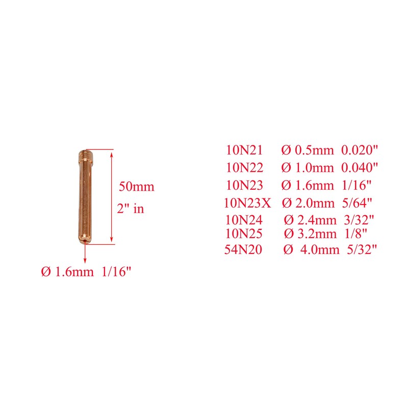 RIVERWELD TIG Gas Lens Collet Bodies Jumbo Large Diameter 45V116