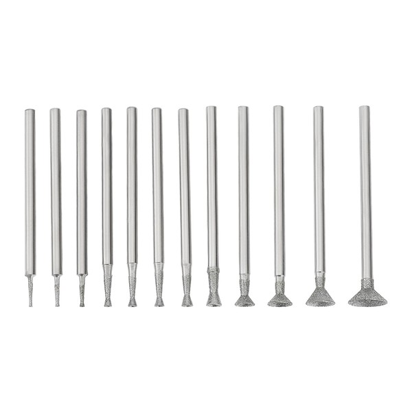 SG Store 12-Piece 3/32 Inch Bowl Diamond Cutter Set in