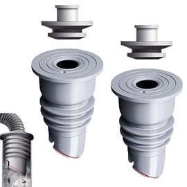 SIXHAOBU Washing Machine Pipe Seal 45-50 mm Washing Machine Drain Adapter Washing Machine Pipe Connector Duct Hose Drain Pipe Seal Hose for Bathroom Kitchen Pack of 2