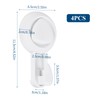 4pcs Suction Hooks, Suction Cup Hooks, 65mm Sucker Hooks, Removable