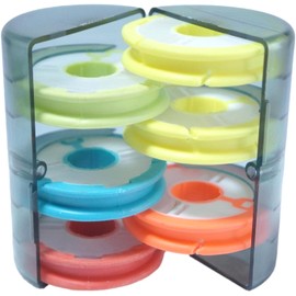 Sugarello Rigging Spool, Fishing Line Spool, Rigging Stocker, Line Spool, Main Line, Spool Case, Spool Storage, Bobbin Case, Rigging Storage, Fishing Tackle, Round Wire Spools (6 Pack)