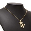UALGL A-Z Letters Necklace Crown Necklace for Men Women 18K