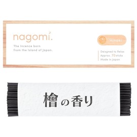 Nagomi. Hinoki Incense Incense, Approx. 70 Cypress Scent, Hinoki Scent, Purifying, No Incense, Temple Scent, Stick, Cleansing, Relax, Japanese Incense, Incense, Cypress