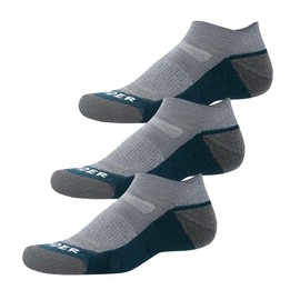 WANDER Merino Wool Ankle Athletic Hiking Socks 3 Pairs Thin Lightweight Cushioned Low Cut Outdoor Running Socks