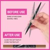 Microblading Augenbrauenstift, Eyebrow Pencil 2-in-1 Wasserfest Wischfest, Augenbraunstift 3D mit