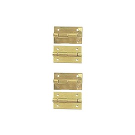 Melody Jane Dollhouse Brass Megot Hinges 9mm x 16mm Miniature with Lights & Screws