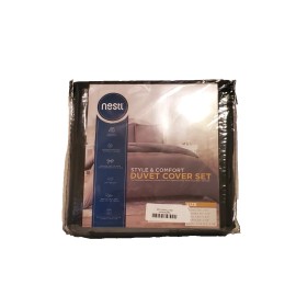 Nestl 3PC Duvet Cover Set Queen Size 90" x 90"