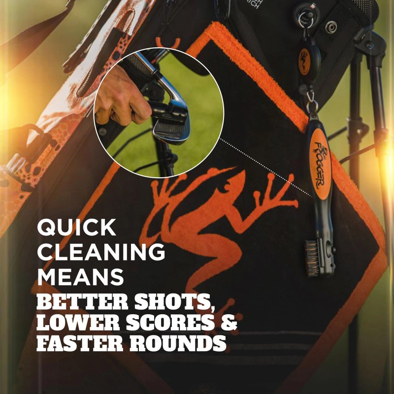 Frogger Pga Award Winning Golf Cleaning Brush With Groove Cleaner