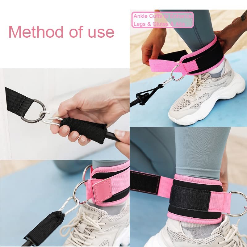 Adjustable Ankle Strap with Double D-Rings and Neoprene Support Ankle