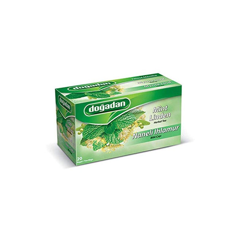 Dogadan Premium Mint-Linden Herbal Tea Bags ( 1 Box /