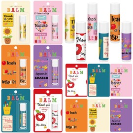 6 Sets End of the Year Teacher Gifts You Are the Balm Lip Balm Bulk with Inspiring Card Back to School Small Appreciation Gifts for Teacher Staff Student School Classroom