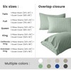BISELINA 100% Cotton Duvet Cover Set Waffle Weave 3PCS (1