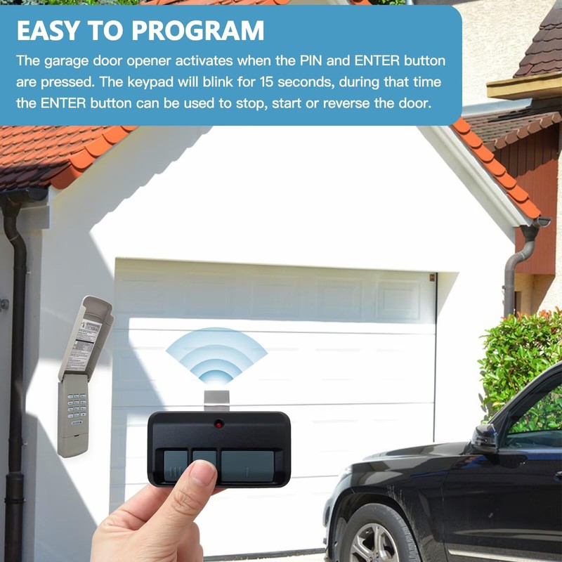 Xspeedonline 877MAX Keypad with 2x 893MAX Remote for Liftmaster/for Chamberlain