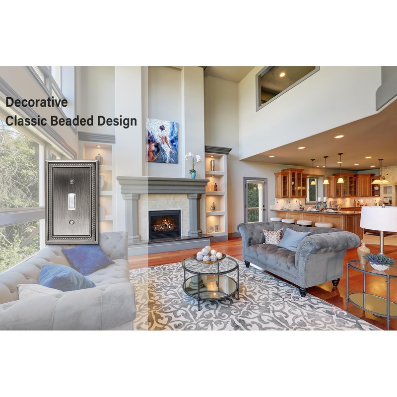 Henne Bery Sunken Pearls Decorative Wall Plate Switch Plate Outlet