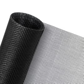 Senneny 59" x 106" Adjustable Window Screens, DIY Custom Fiberglass Screen Mesh, Window Screen Replacement for Windows Doors and Patio Screens, Premium Pet Screen (59" x 106", Black)