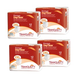 Tranquility Premium DayTime Adult Absorbent Underwear, XXL, Case of 48