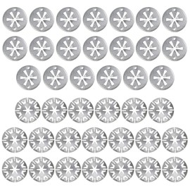 XPOOP 40 Pcs Heat Shield Clips, Silver Car Heat Shield Clips, Heat Shield Fixing Clips for Automobile, Underbody Heat Shield Fasteners, Exhaust Heat Shield Clips, Car Exhaust Heat Shield Clips