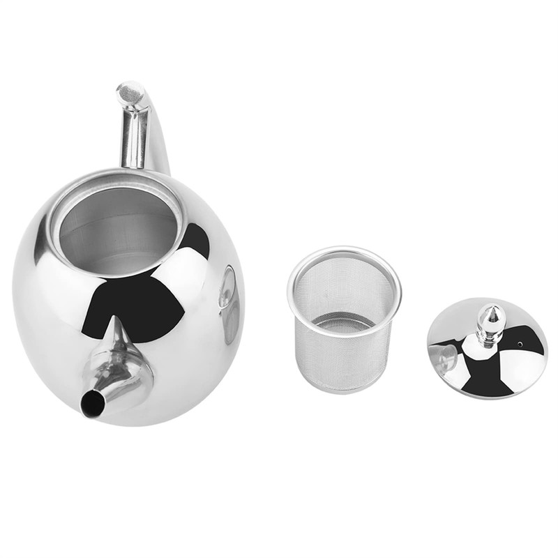 Stainless Steel Teapot with Removable Mesh Filter, Rust Resistant and