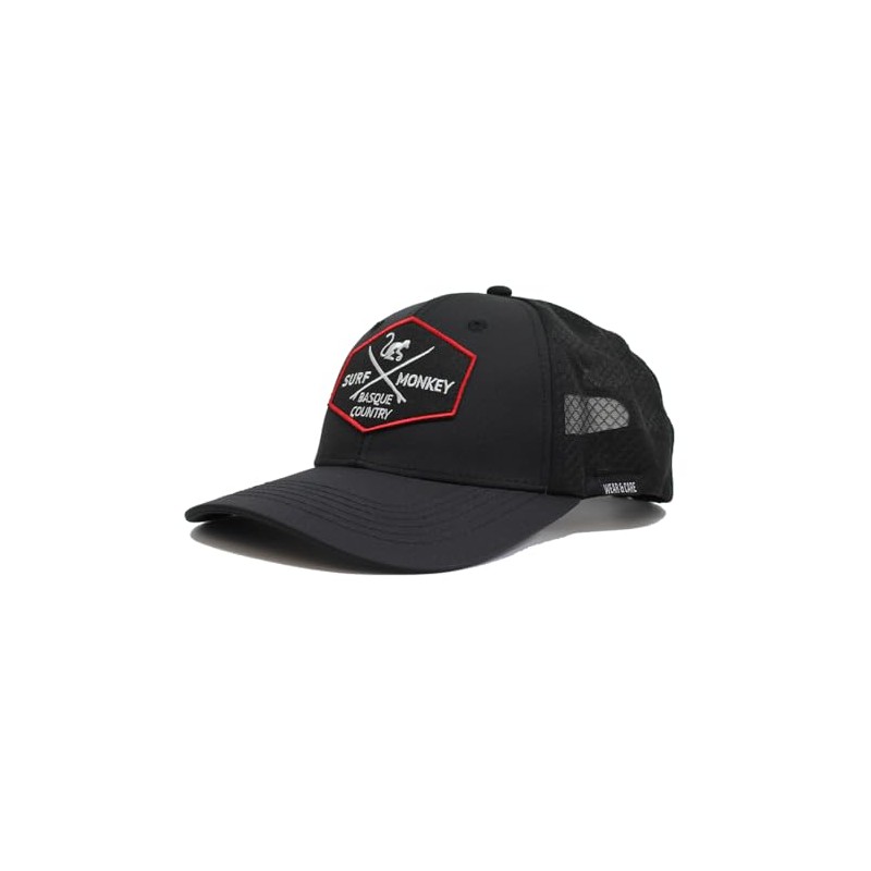 Surf Monkey Sports Hat, One Size, Sweatband, Black, One Size
