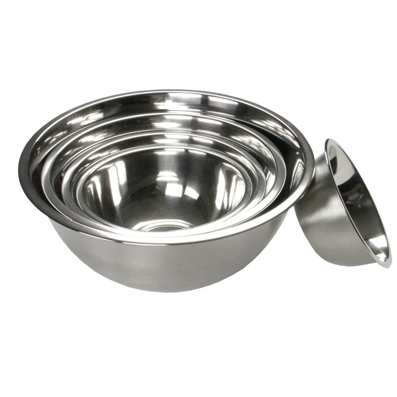 Chef Craft Brushed Mixing Bowl, 2.5-Quart, Stainless Steel