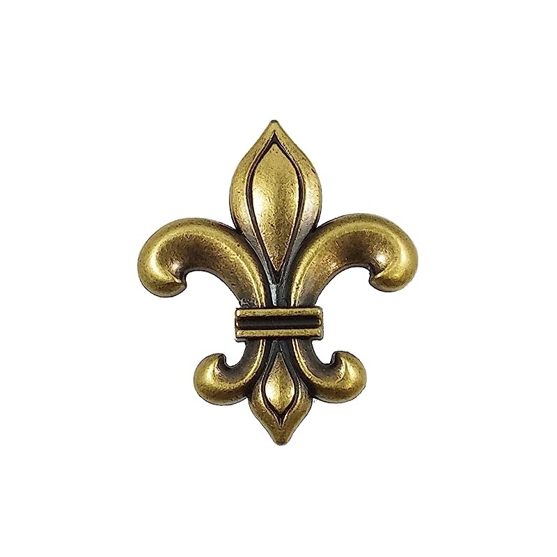 GENUINE TEXAS BRAND Fleur De Lis Drawer Cabinet Knob Antique