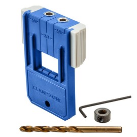 Rockler ¼” Doweling Jig Kit w/Bit & Stop Collar - Durable Glass-Reinforced Nylon Drill Guide - Easy Alignment & Repeatability Dowel Jig - Hang Hole Woodworking Tools for Convenient Storage