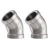 sourcing map 45 Degree Elbow Cast Pipe Fitting 3/4" NPT