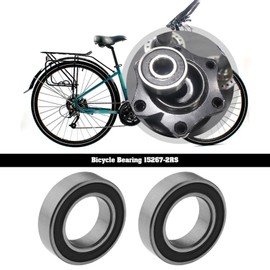 EMSea 4PCS 15267-2RS Deep Groove Ball Bearings Bicycle Double Rubber Sealed Bearings for Motorcycle Rear Hubs Machine Tools Electronic Equipment 15x26x7mm