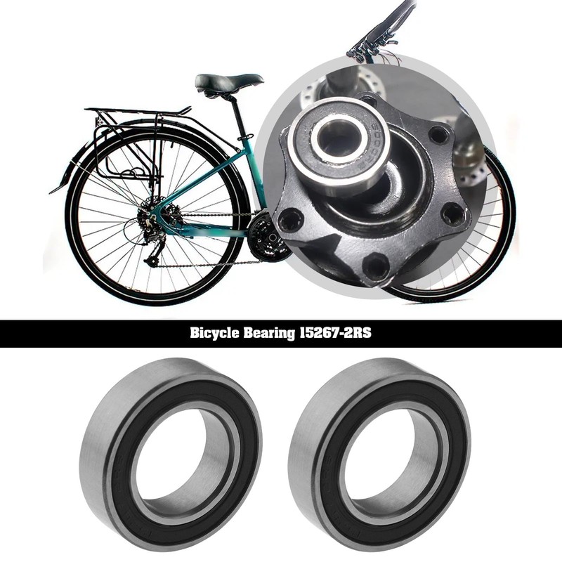 EMSea 4PCS 15267-2RS Deep Groove Ball Bearings Bicycle Double Rubber
