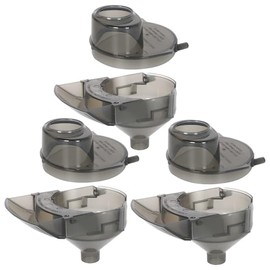 MIHAUS 2 Pieces Replacement Parts Compatible with Baby Brezza Formula Pro Advanced FRP0046 Replacement Funnel and Cover. Grey, Gray, Funnel01, Pack of 3