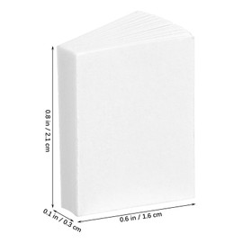 50 PCS Miniature Blank Books,1:12 Scale Dollhouse Books Mini Model Books for Dollhouse Bookshelf Decoration - White