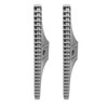 Western Eagle Workshop 2PCS Wind Nozzle G1/4 Male，110mm Width，Flat Air