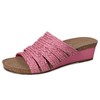 David Tate Women's Fabiana Wedge Sandal, Fuschia, 7.5