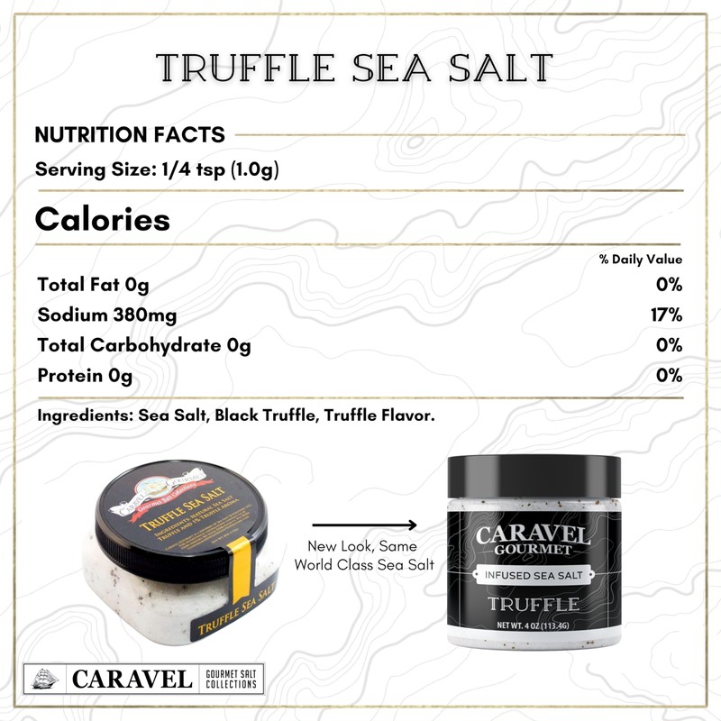 Truffle Sea Salt - 4 oz Jar 3-Pack