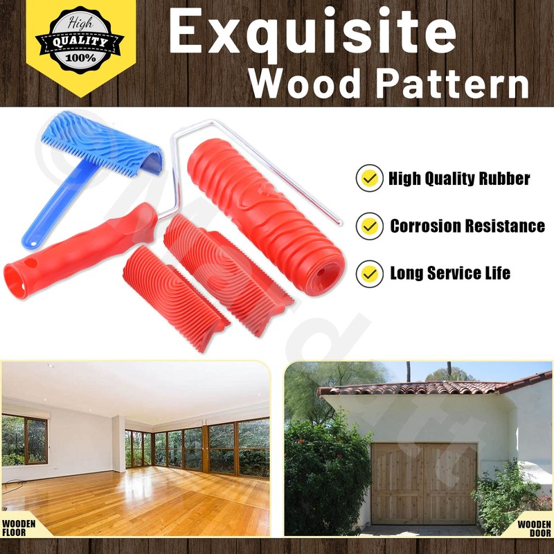 Mardatt Wood Graining Painting Tool Set MS16 MS21 Rubber Empaistic