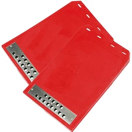 Gavit Mudguard Mudflap, General Purpose Mud Flap, Light Tiger, Car, Truck, Stylish (11.8 x 8.5 inches (30 x 21.5 cm), Red 2 Pieces)